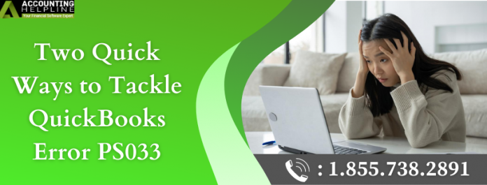 QuickBooks Error PS033